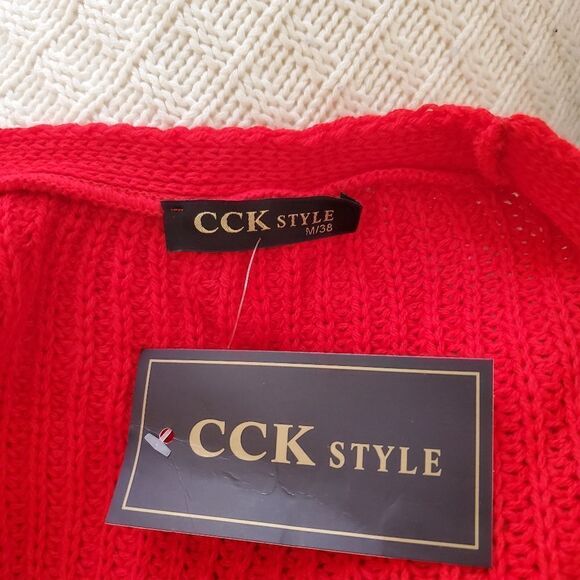 CCK Style Wool-Blend Open Cardigan sz Med - Picture 10 of 11